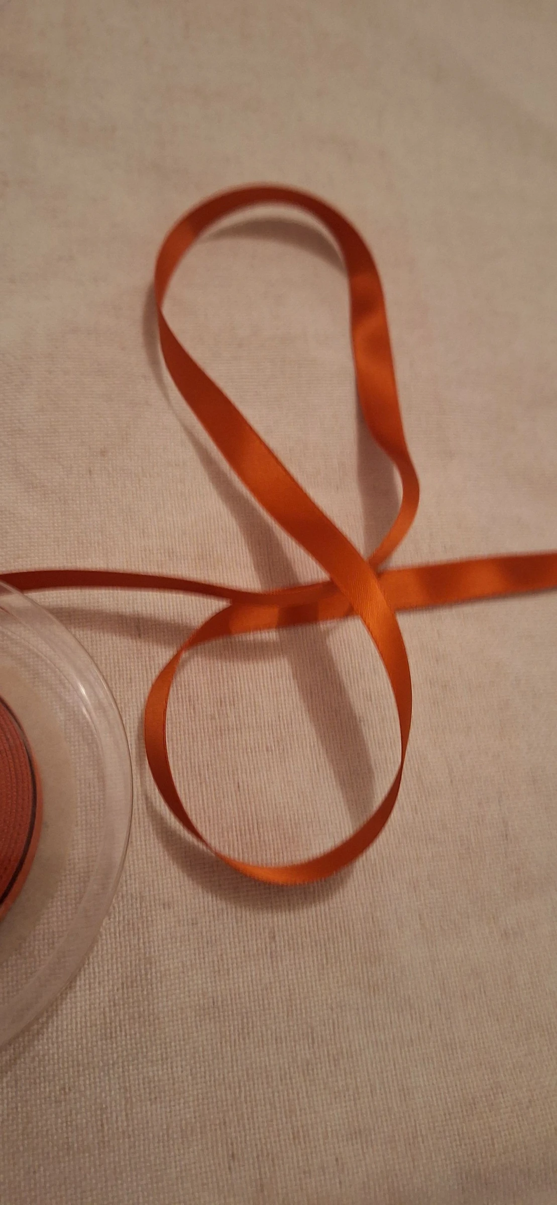 5 mètres de satin 10 mm fauve